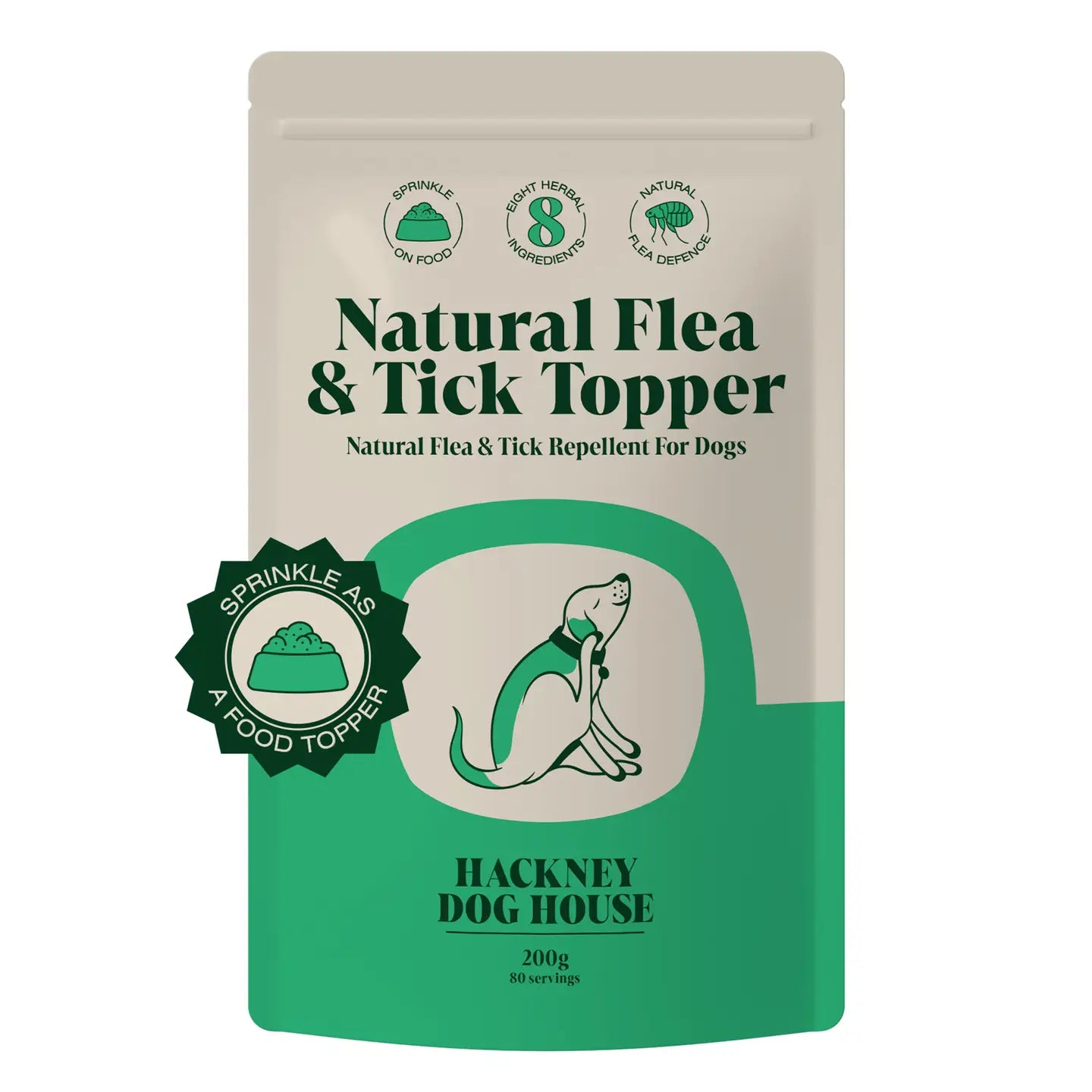 Natural Flea and Tick Powder Food For Dogs - TOODIPET
