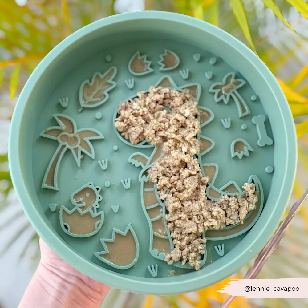 Silicone Slow Feed Puppy Dog Bowl - Dinopaws