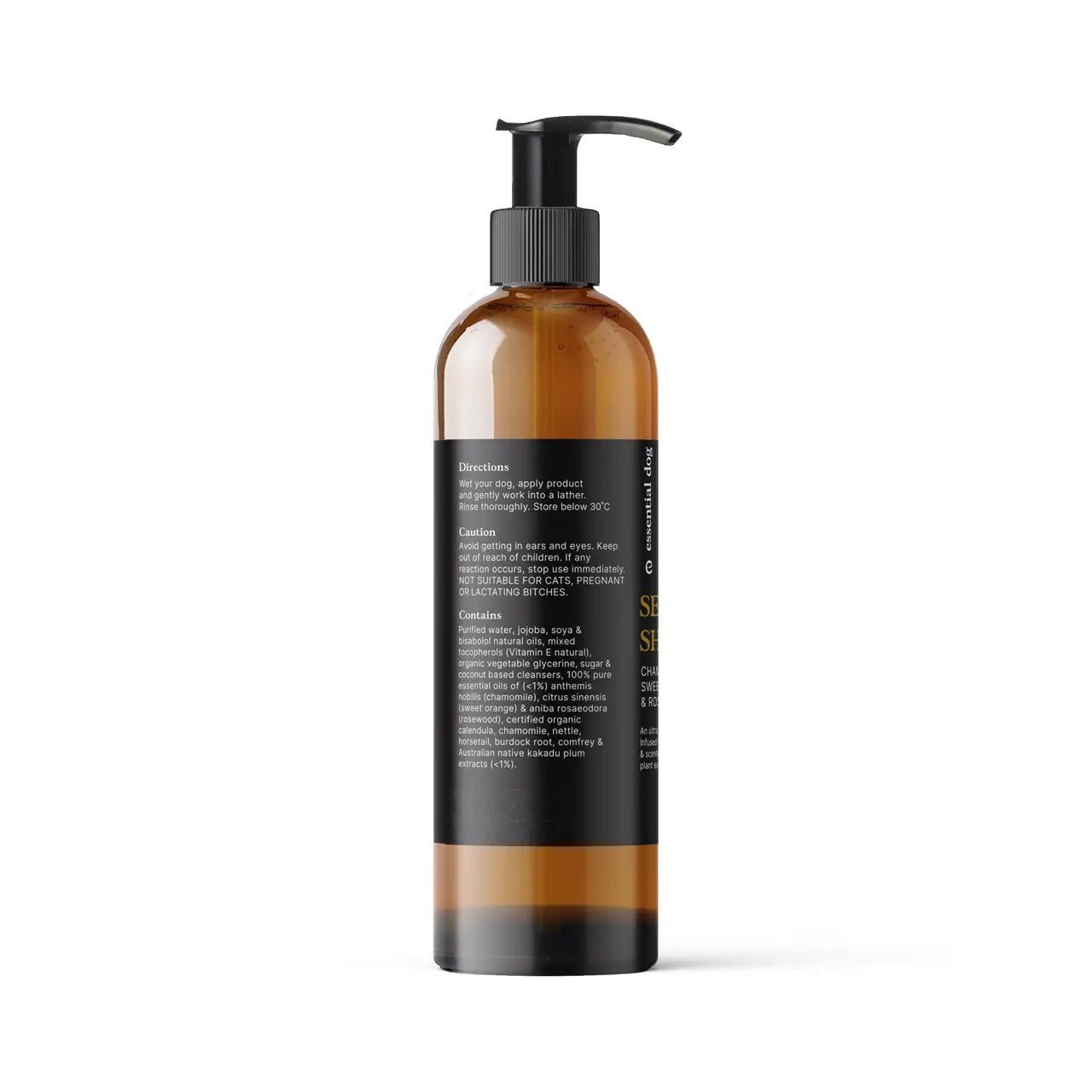 Natural Sensitive Dog Shampoo (Chamomile, Orange & Rosewood) - TOODIPET
