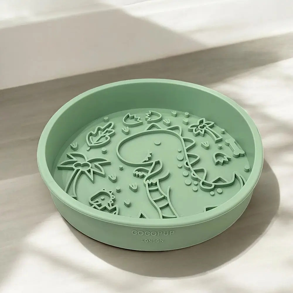 Silicone Slow Feed Puppy Dog Bowl - Dinopaws