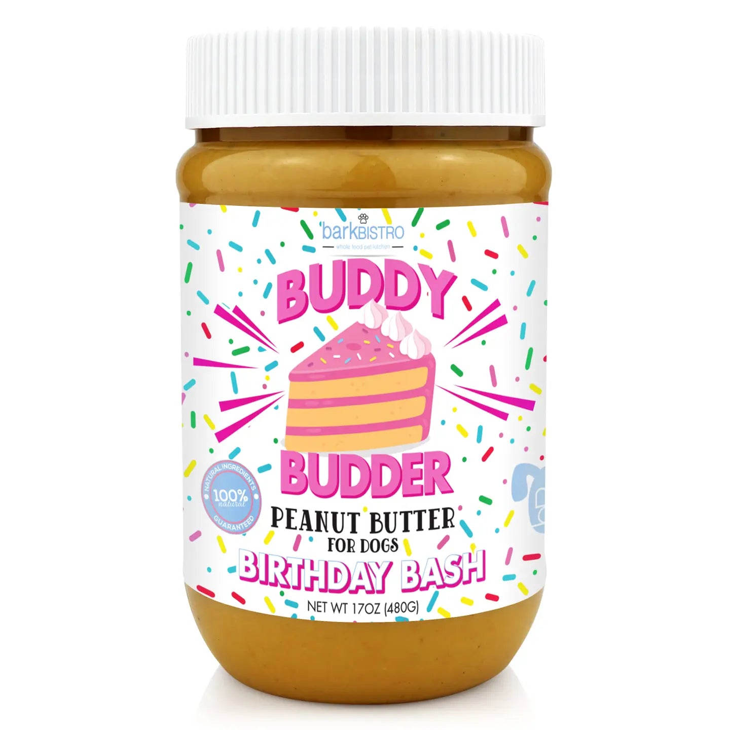 Buddy Budder Dog Peanut Butter, Birthday Bash - TOODIPET
