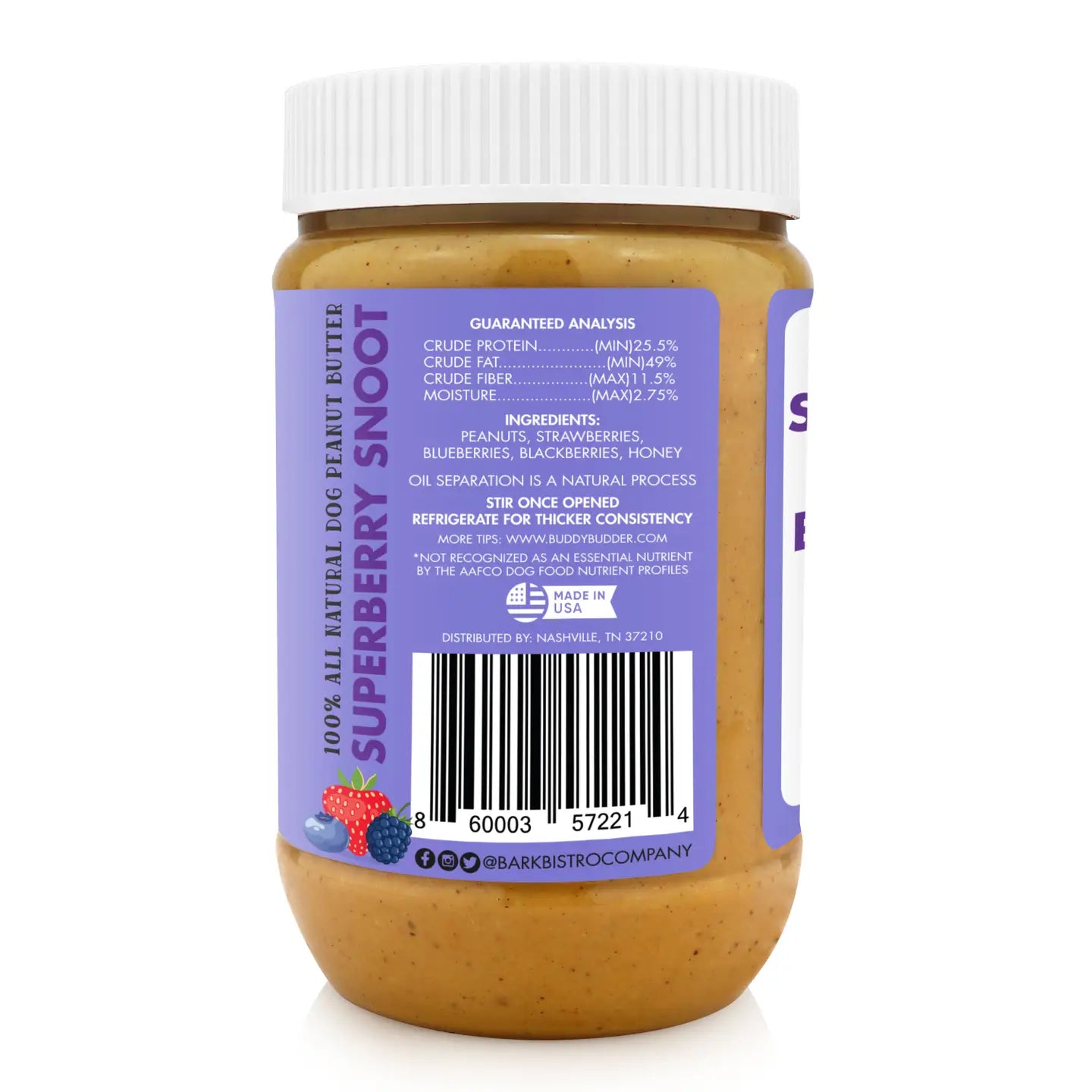 Buddy Budder Dog Peanut Butter Superberry Snoot - TOODIPET