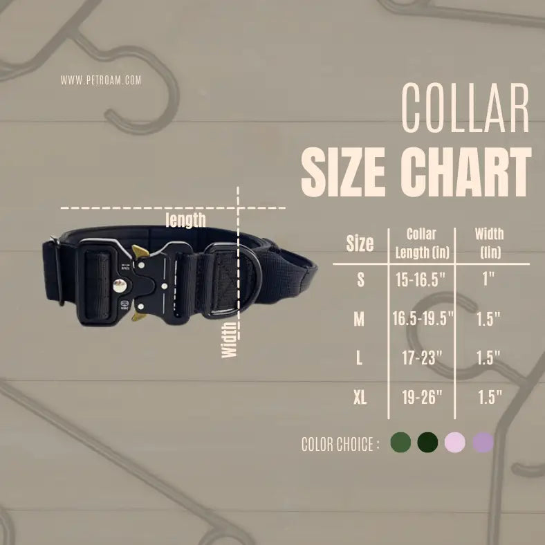 Dog Tactical Collar Camouflage