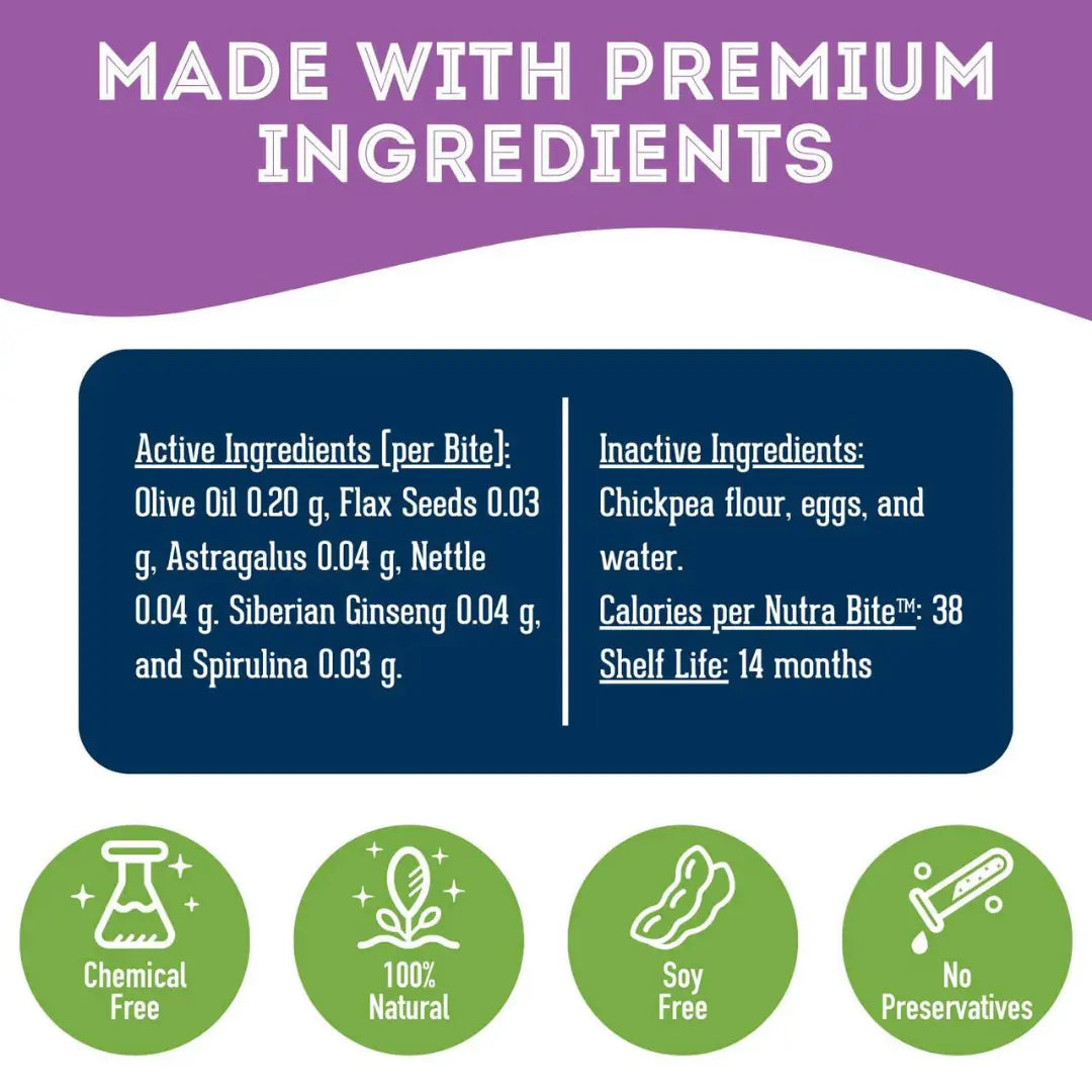 Dog Supplements- Allergy Support Dog Herbal Bites - TOODIPET