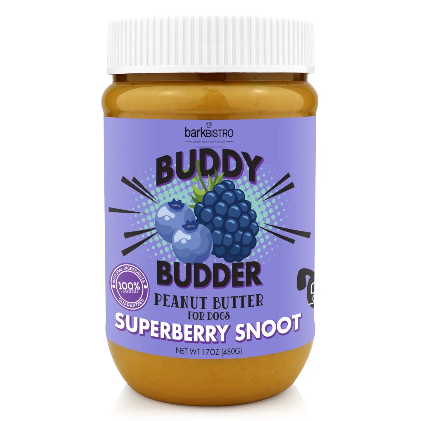 Buddy Budder Dog Peanut Butter Superberry Snoot - TOODIPET
