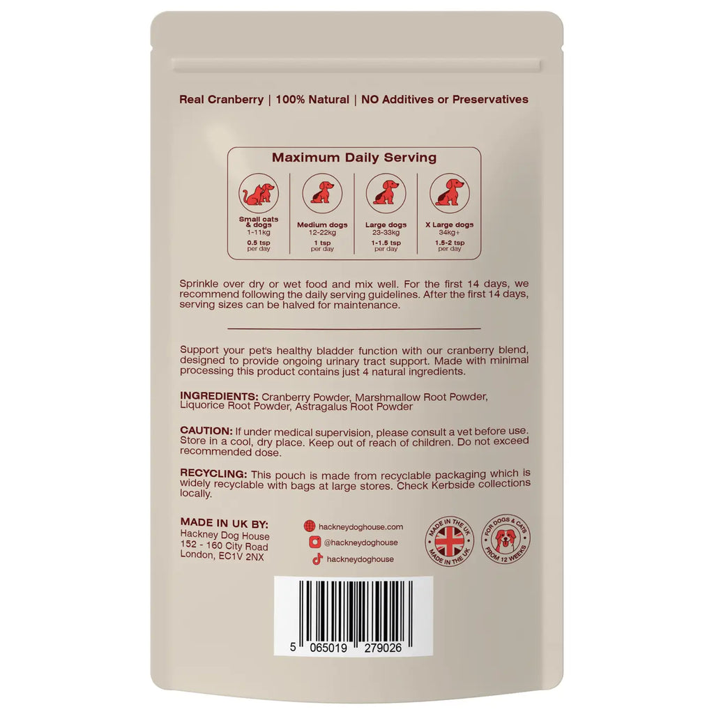 Urinary Cranberry For Dogs - TOODIPET