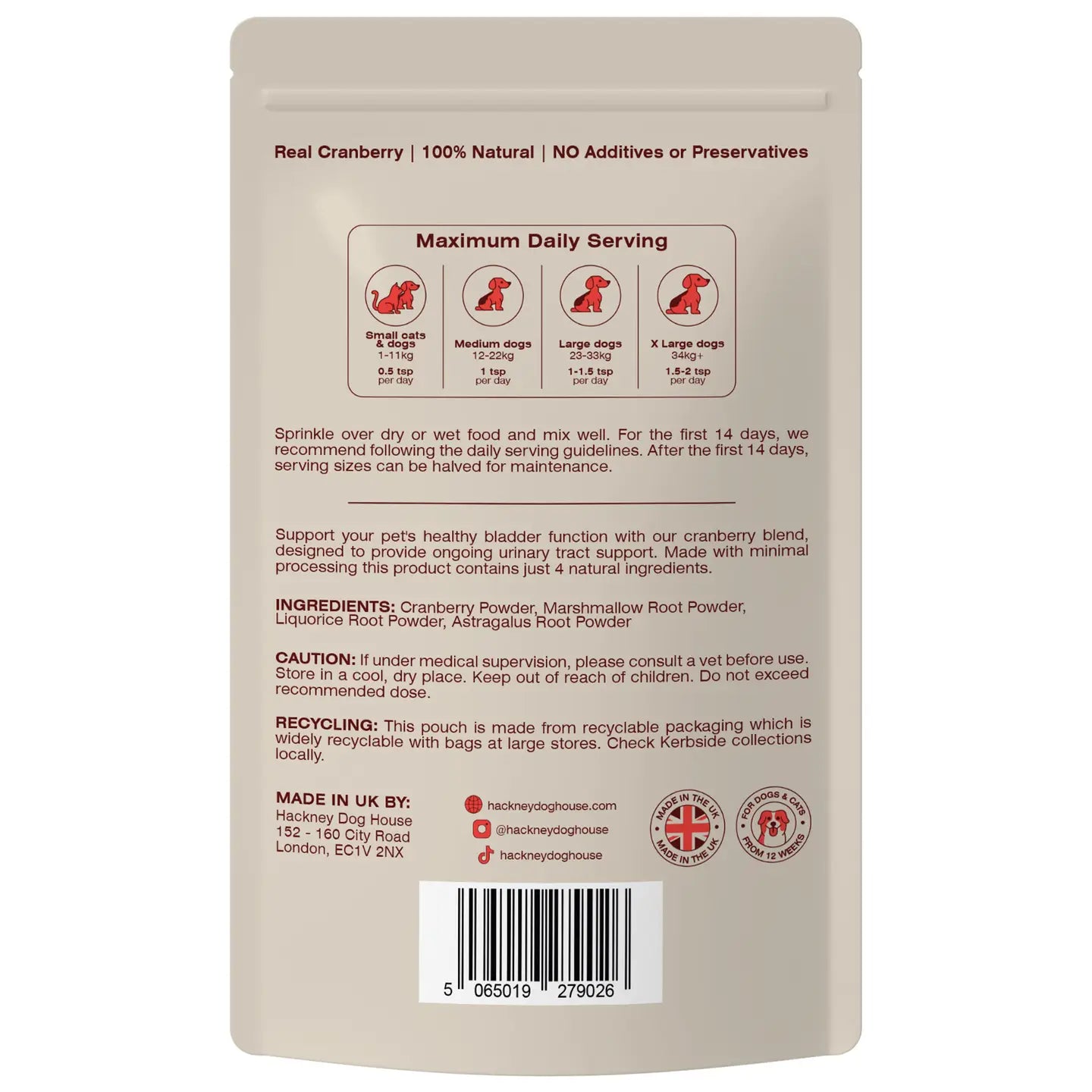Urinary Cranberry For Dogs - TOODIPET