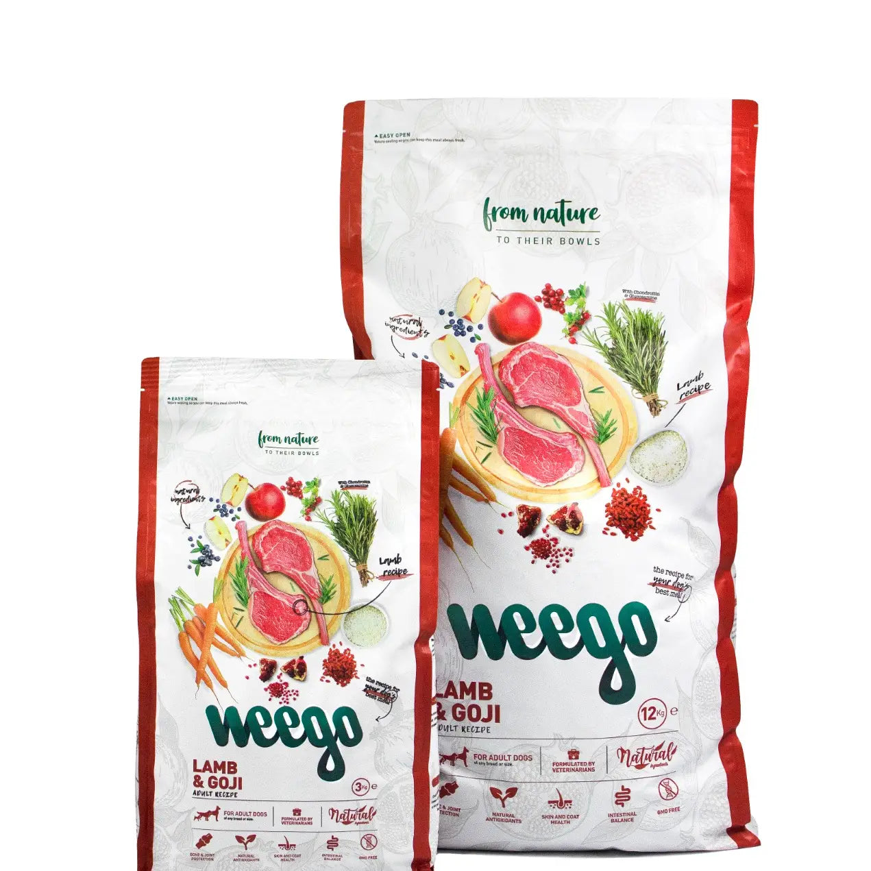 Weego Dry Dog Food Lamb & Goji - TOODIPET