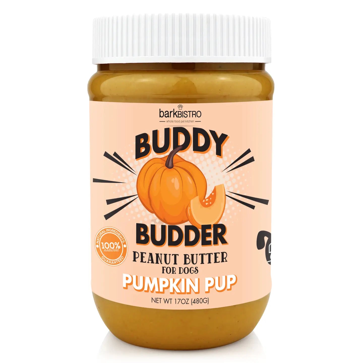 Buddy Budder Dog Peanut Butter Pumpkin Pup  Bark Bistro - TOODIPET