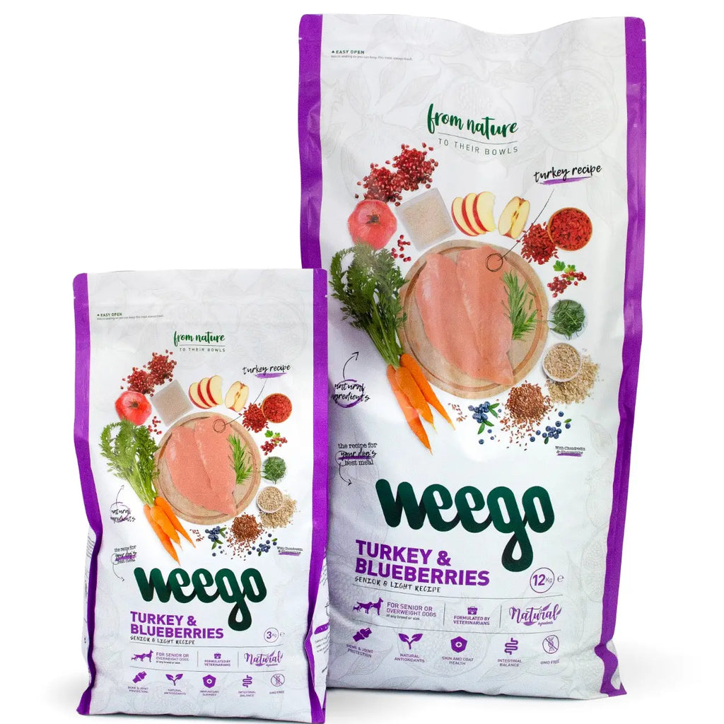 Weego Dry Dog Food Turkey & Blueberries - TOODIPET