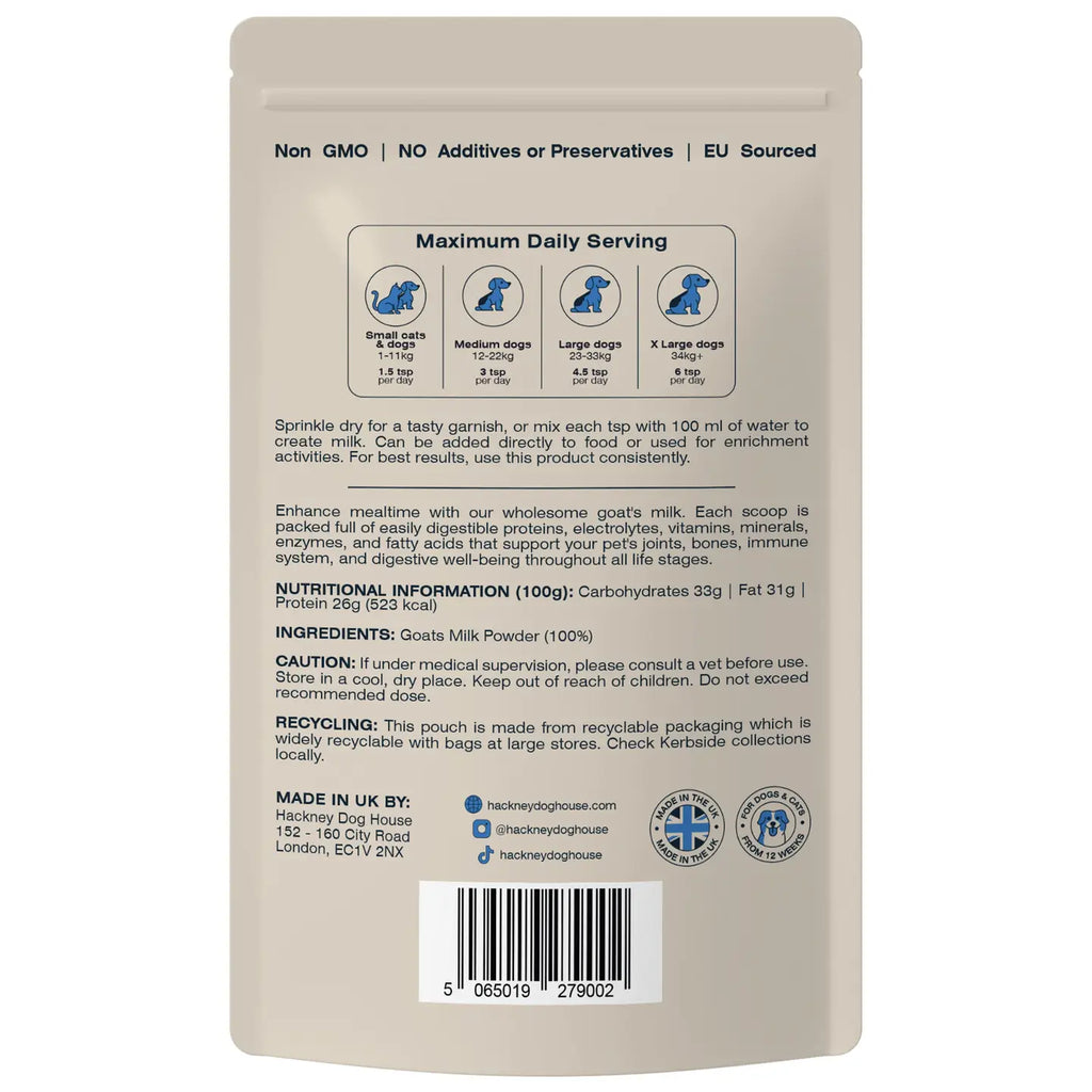 Goats Milk Powder For Dogs - TOODIPET