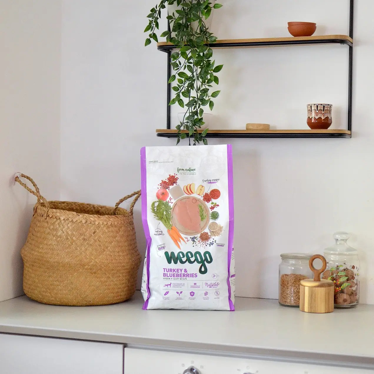 Weego Dry Dog Food Turkey & Blueberries - TOODIPET