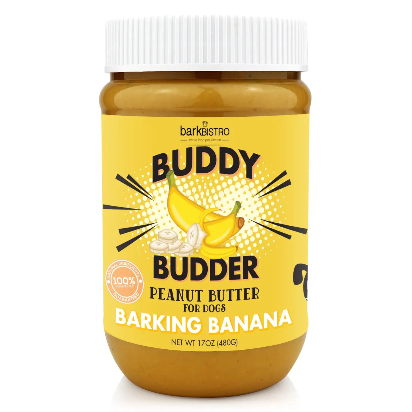 Dog Peanut Butter, Barkin Banana Buddy Budder Bark bistro - TOODIPET