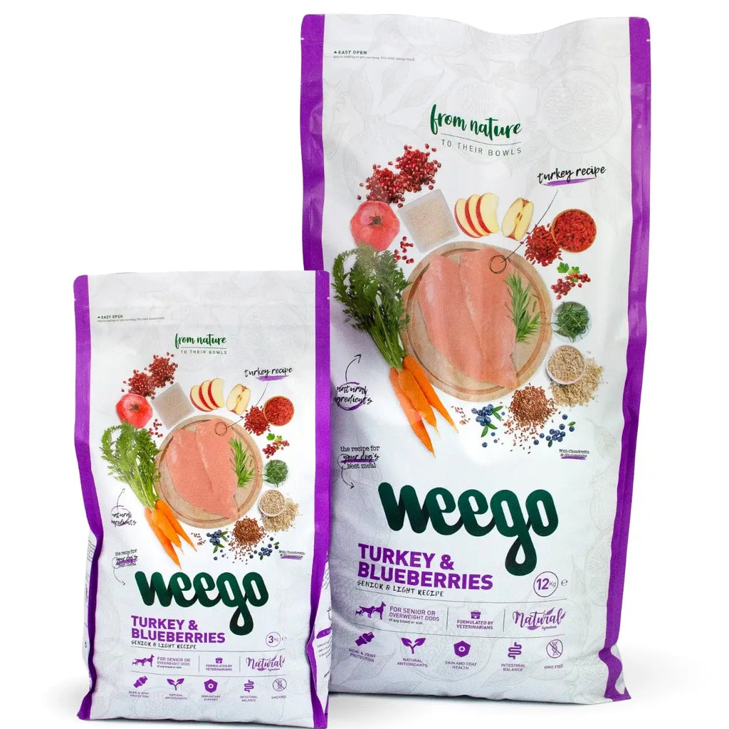 Weego Dry Dog Food Turkey & Blueberries - TOODIPET