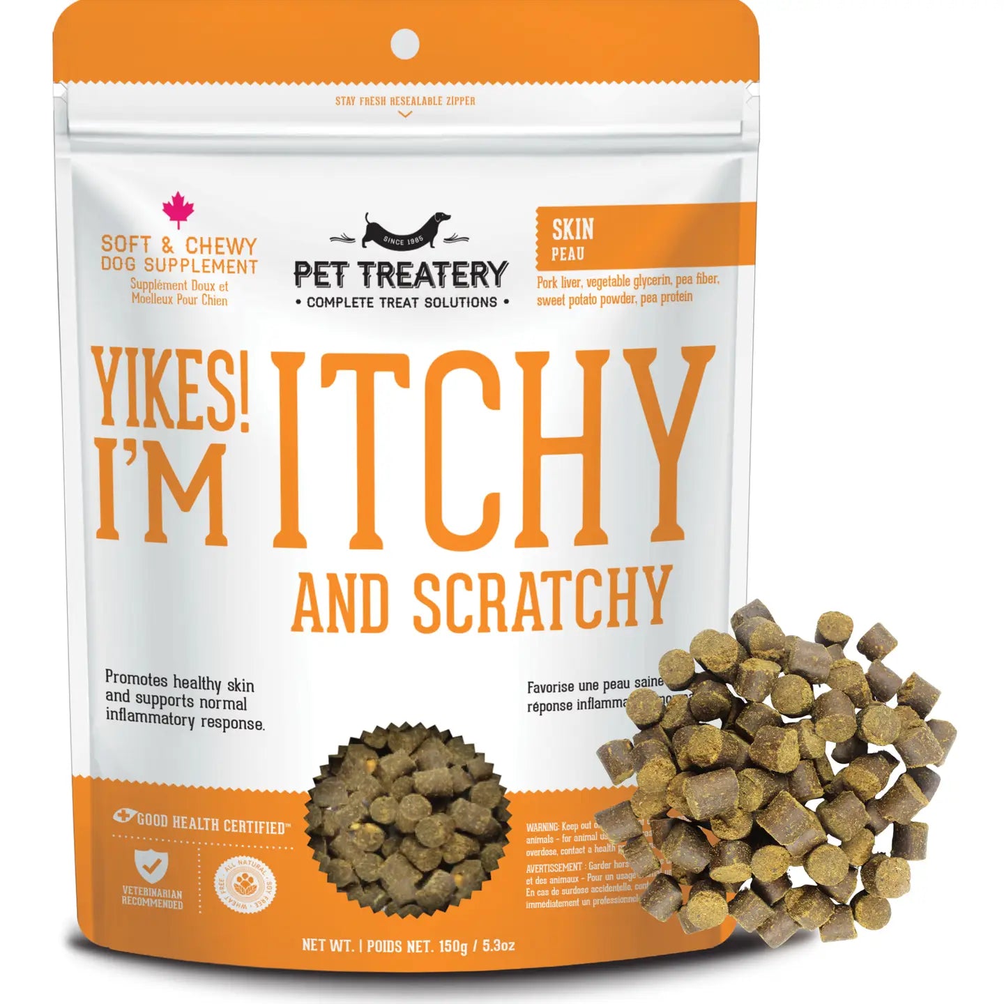 Soft & Chewy Supplement- Skin & Coat For Dogs 150g - TOODIPET