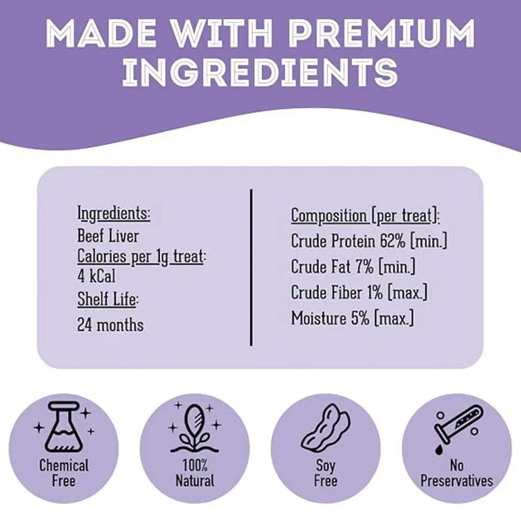 Beef Liver Freeze-Dried Pet Treats: Protein & Nutrient Rich - TOODIPET
