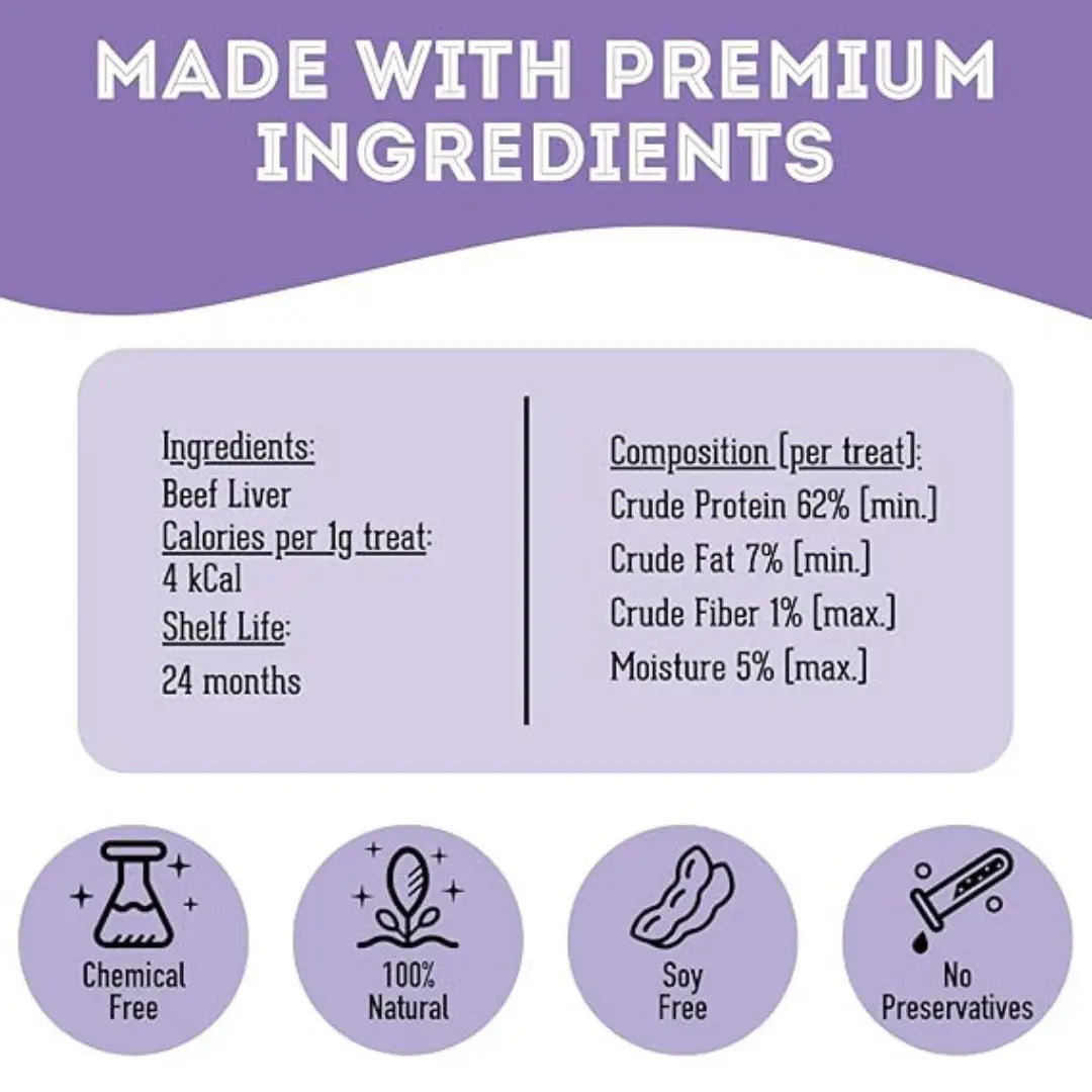 Beef Liver Freeze-Dried Pet Treats: Protein & Nutrient Rich - TOODIPET
