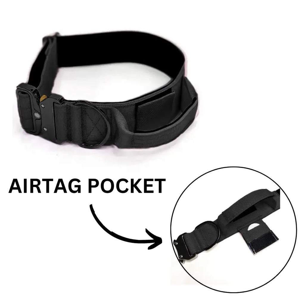 Tactical Dog Collar Air Tag Pocket - TOODIPET