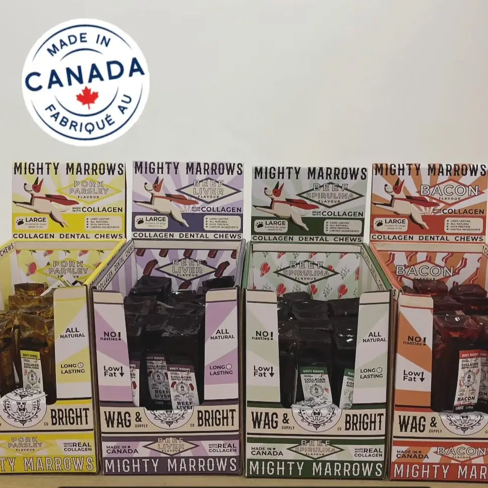 Mighty Marrows - Collagen Dental Chews Beef bone - TOODIPET